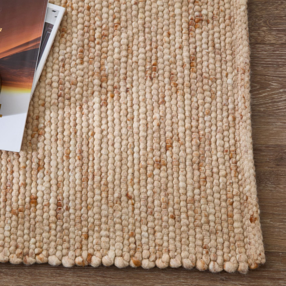 Tapis réversible en laine foulée tissé à la main aux couleurs vives - Alpen