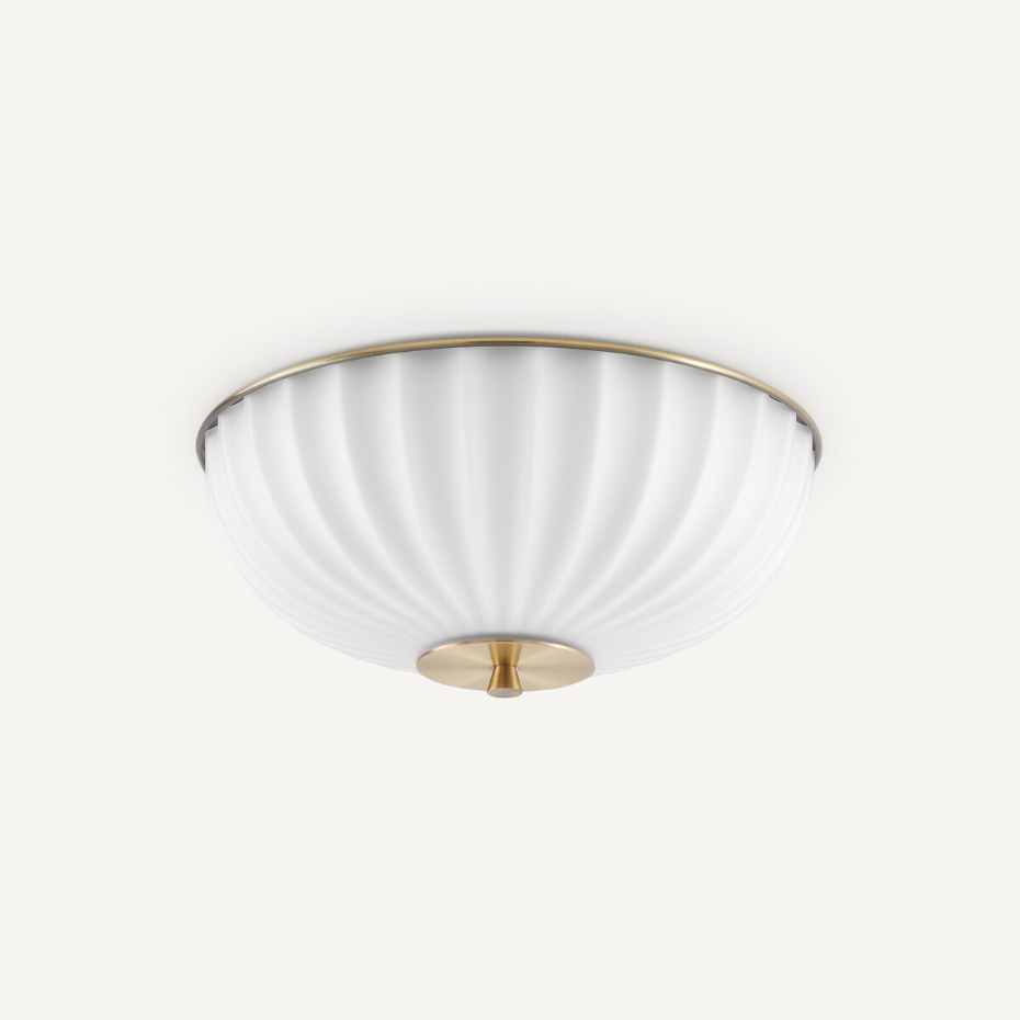 Plafonnier opaline, Canelé