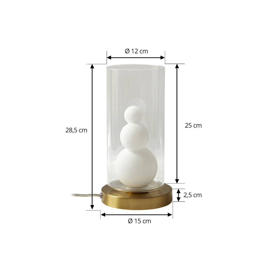 Lampe à poser en verre moderne, Kupla