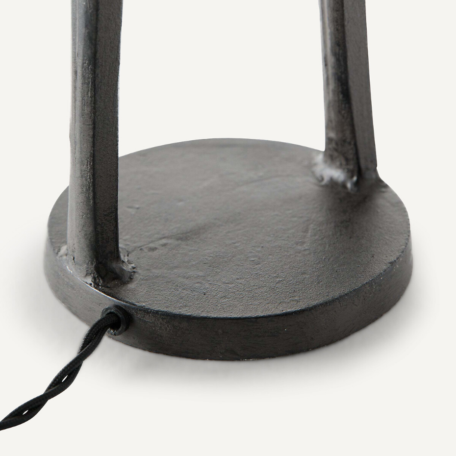 Lampe à poser métal et lin Jakomé