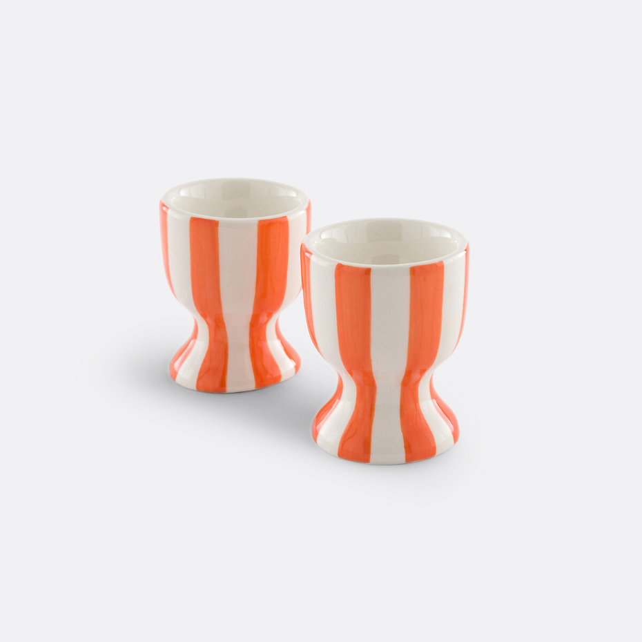Lot de 2 coquetiers en dolomite, Darcy