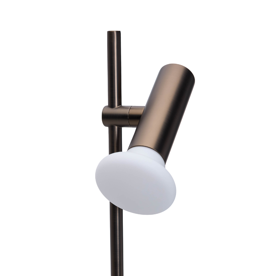 Lampe de table en fer et verre SET
