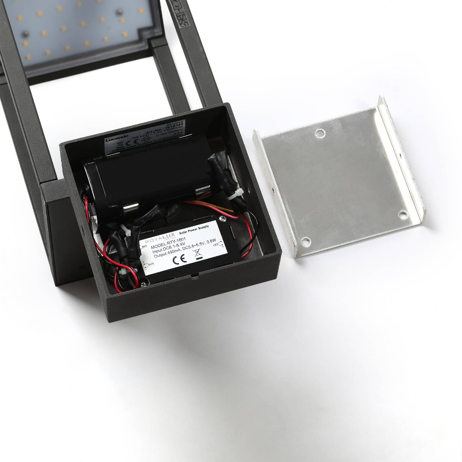Lampe solaire extérieure en aluminiumLED