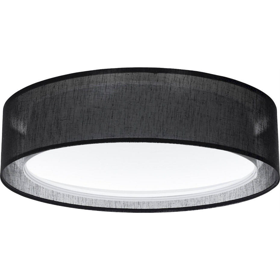 Plafonnier rond en tissu lumière douce Puro