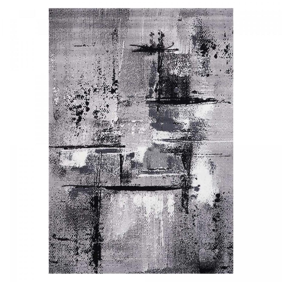 Tapis salon et chambre tissé motif abstrait LYN1 TABLO