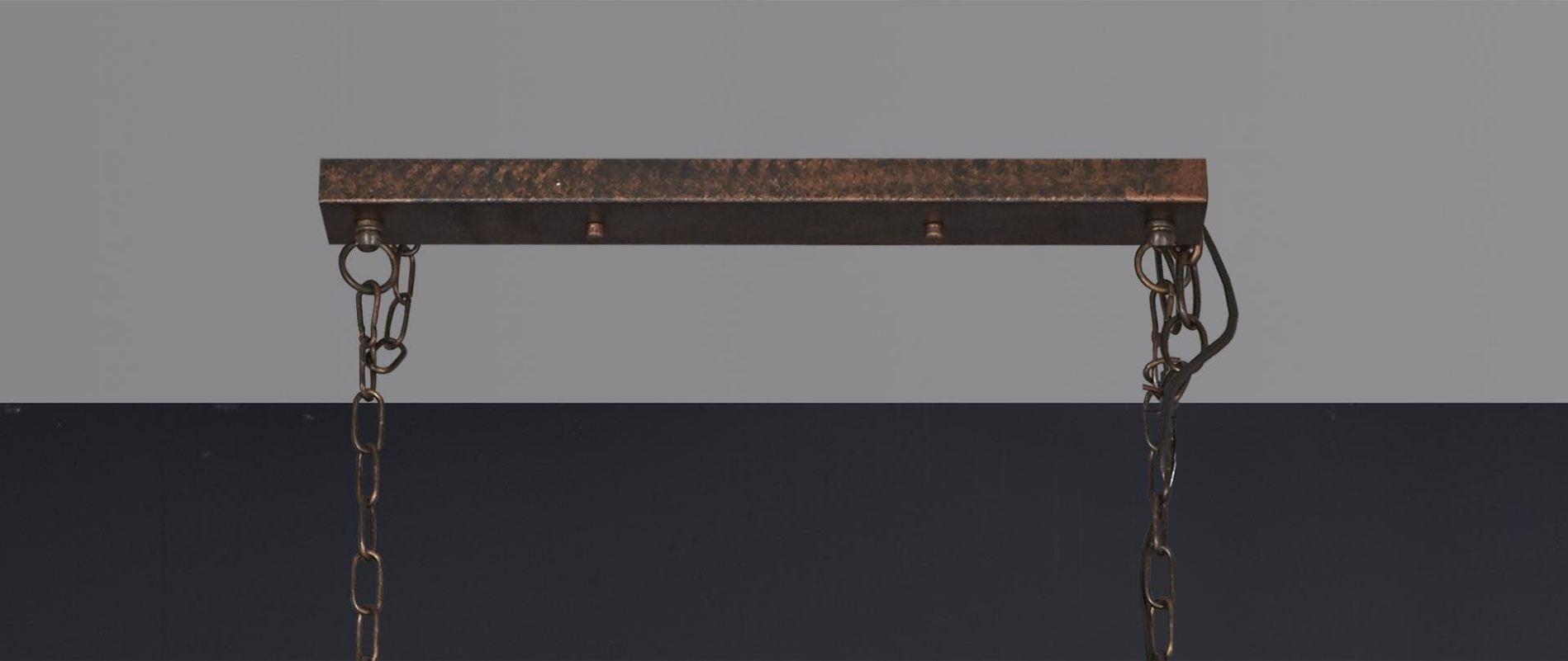 Suspension industrielle tuyau 3 demi-globes TRIBECA