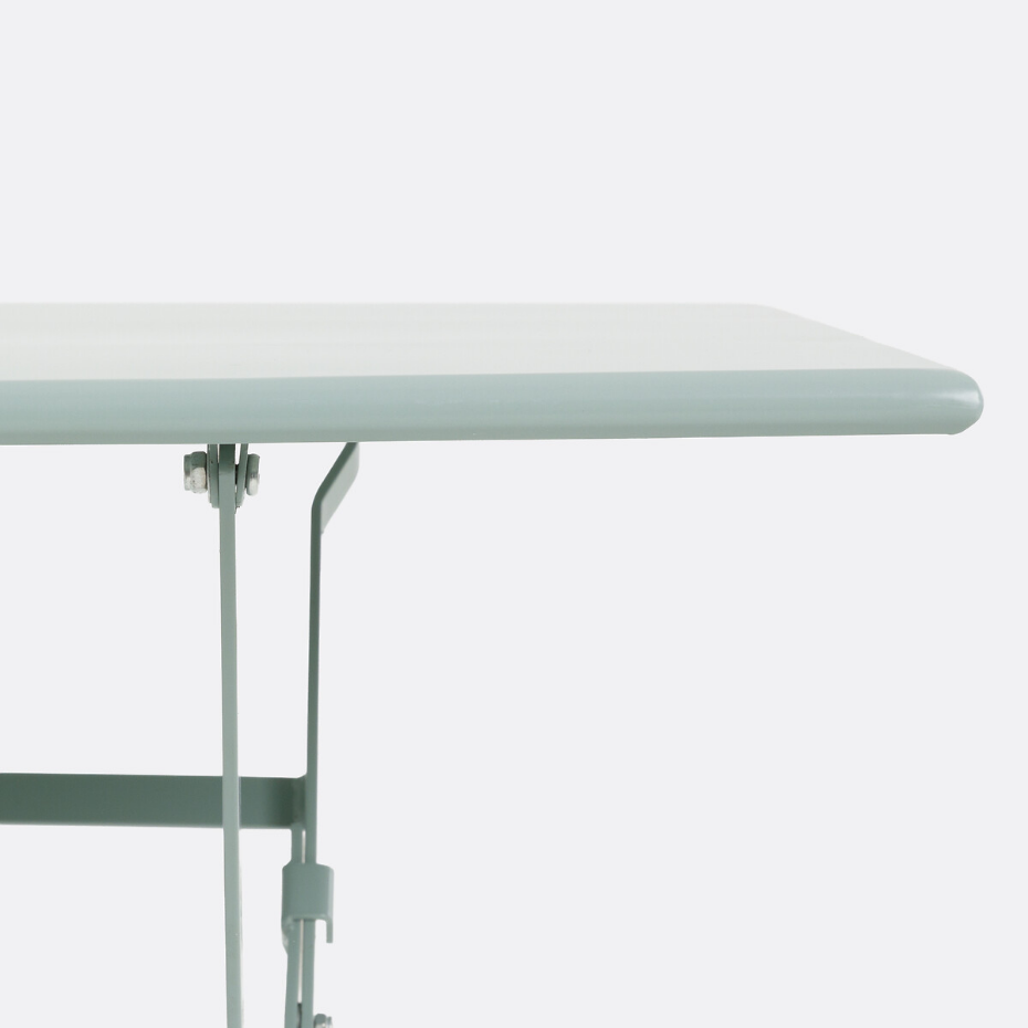 Table pliante rectangulaire, métal fer Ozevan