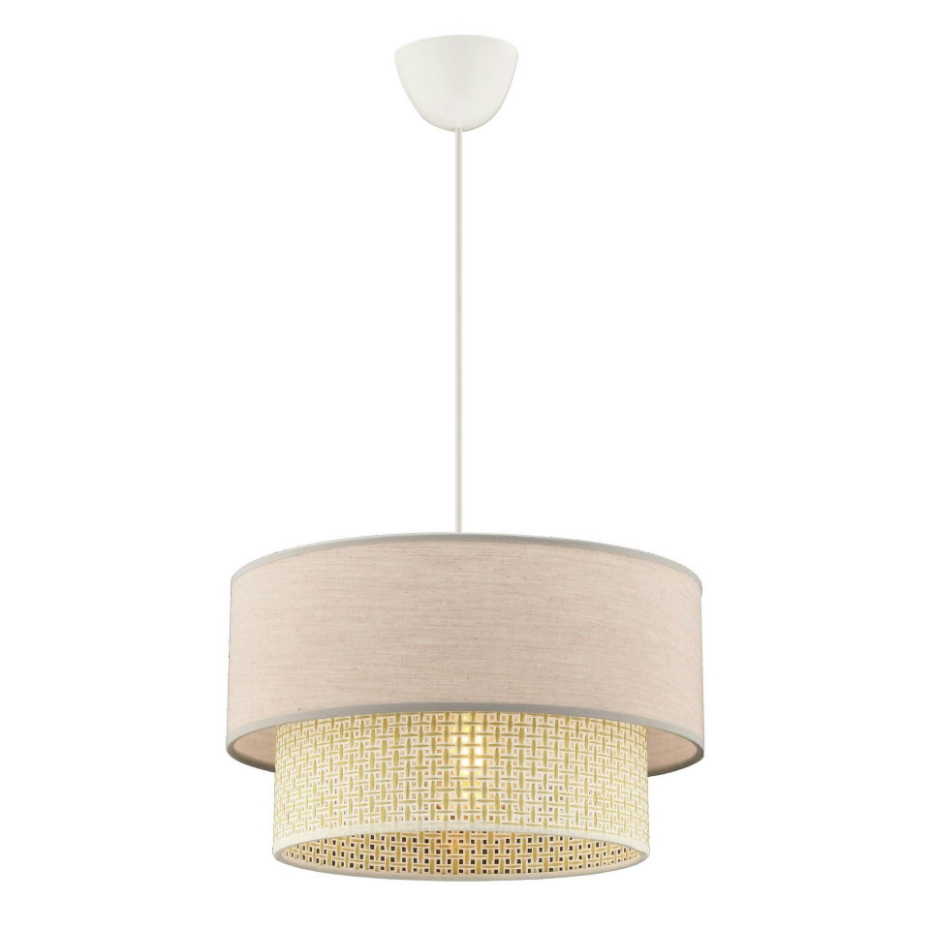 Suspension moderne - abat-jour en tissu ZURICH