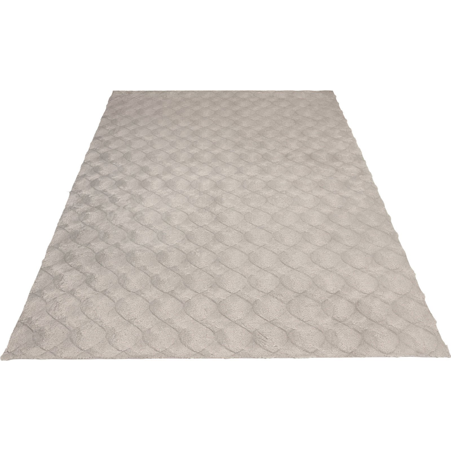Tapis shaggy en polyester rectangulaire