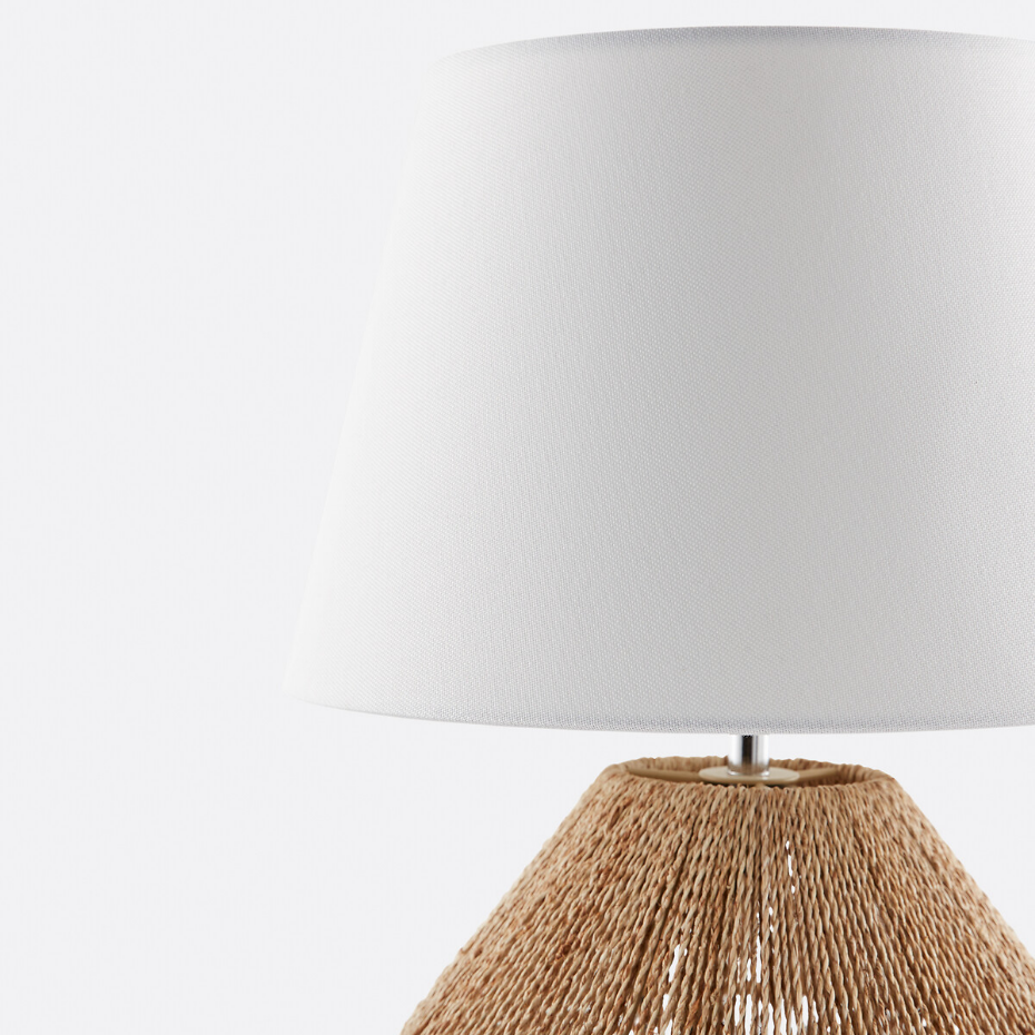 Lampe à poser chanvre et lin, Yaku