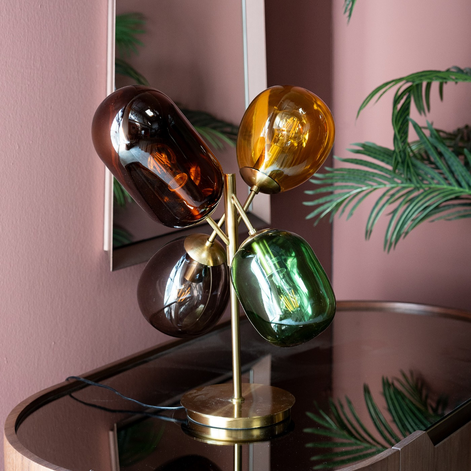 Lampe en verre et acier, BALLOON DANCE