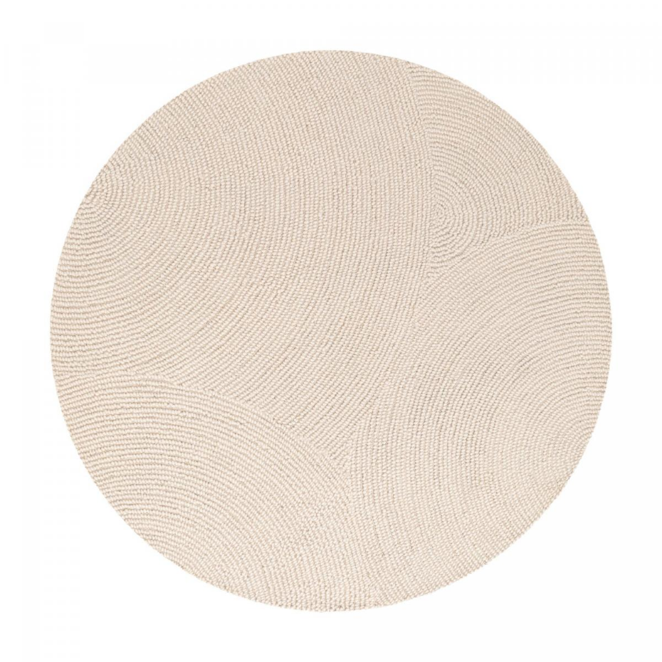 Tapis rond ELENI Faux uni
