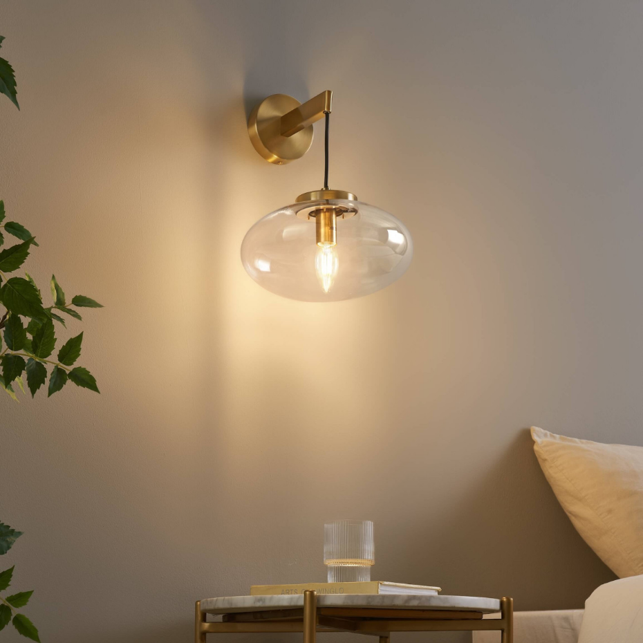 Applique bulle verre transparent - MILENZO