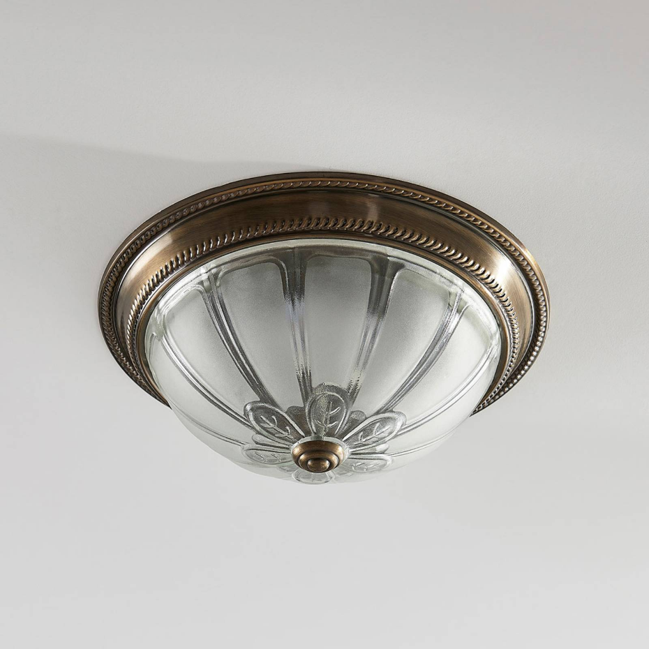 Plafonnier en verre antiqueLED, Henja