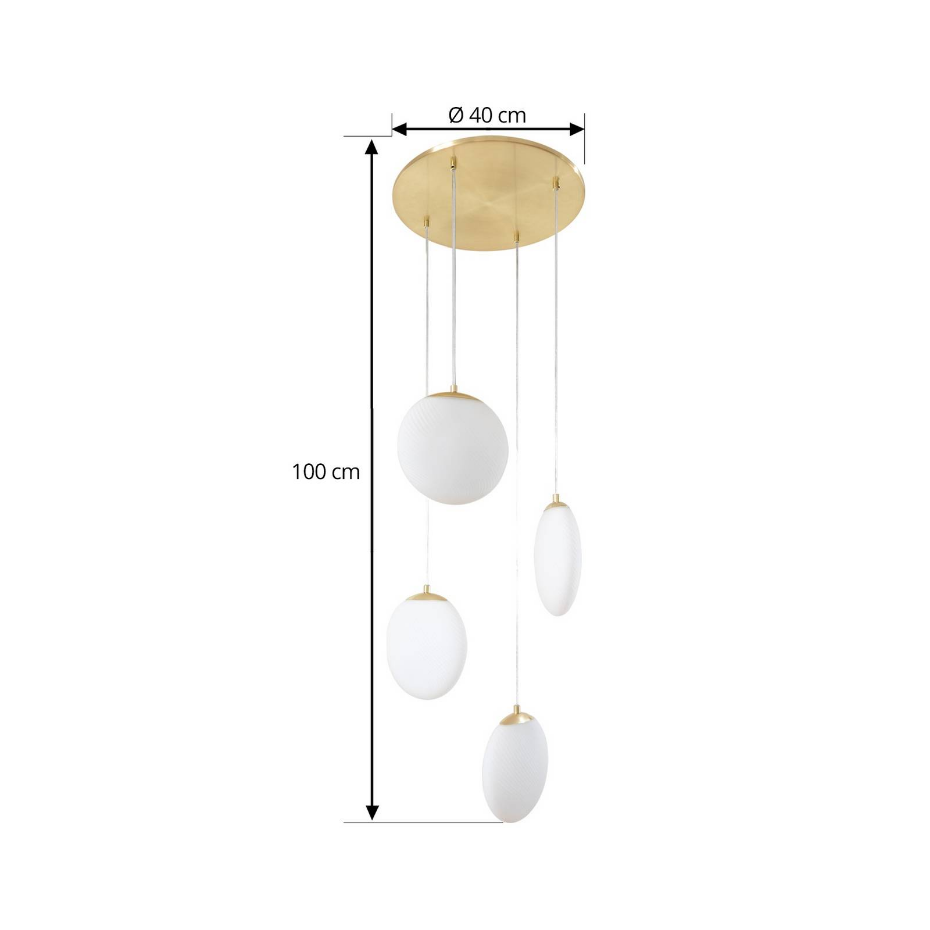 Suspension en verre moderne, Lunelle