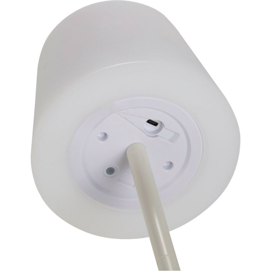 Lampe de table LED en métal sans fil format rond