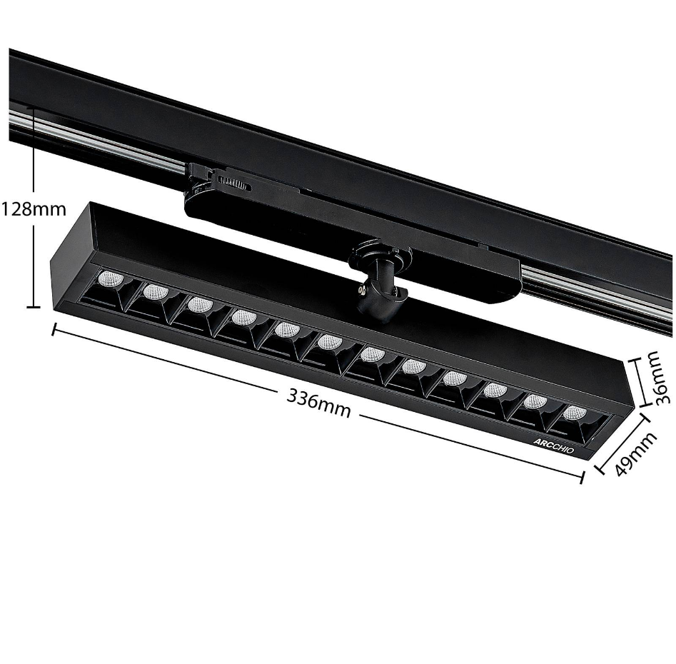 Projecteur pour rail électrique en aluminiumLED