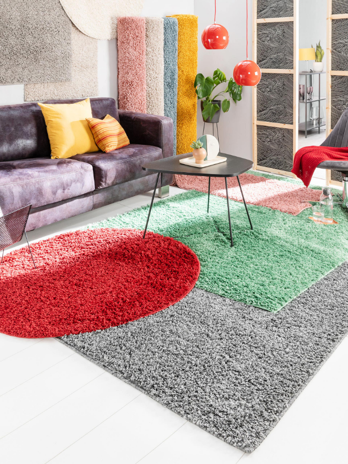 Tapis à poils longs rond SOHO