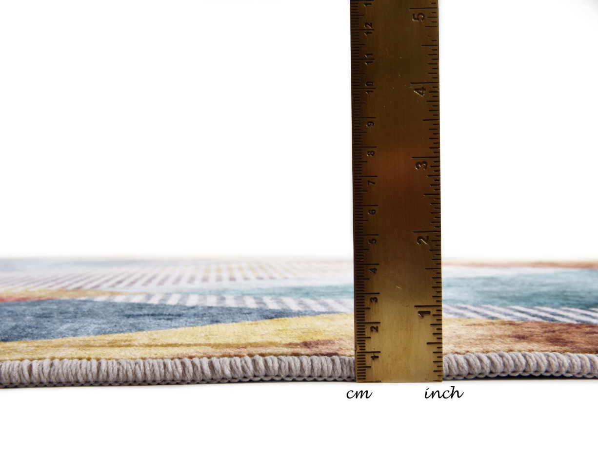 Tapis Rachele, imprimé, 100% polyester, plat