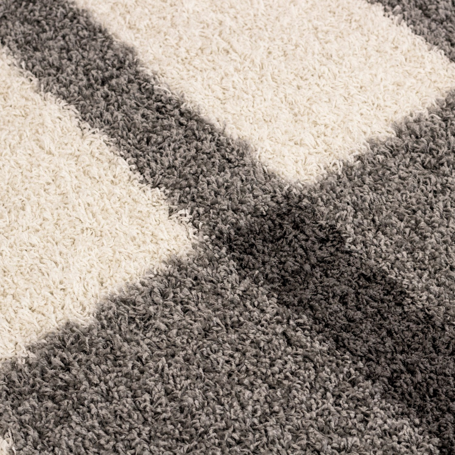 Tapis shaggy à motif géométrique GALA