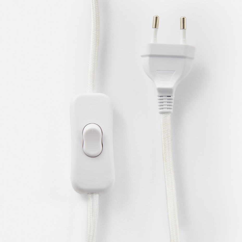Lampe à poser céramique et rotin, Alios