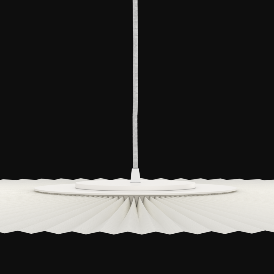 Suspension plafonnier plissée 120 cm, CARMEN