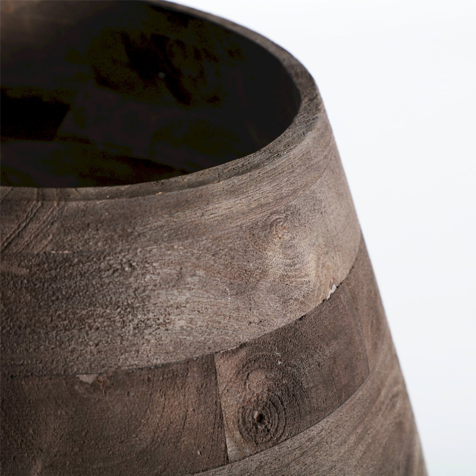 Lampe de table en bois de manguier style colonial