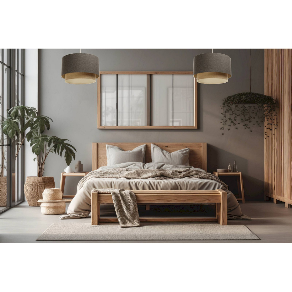 Suspension ronde en tissu style boho Elegant