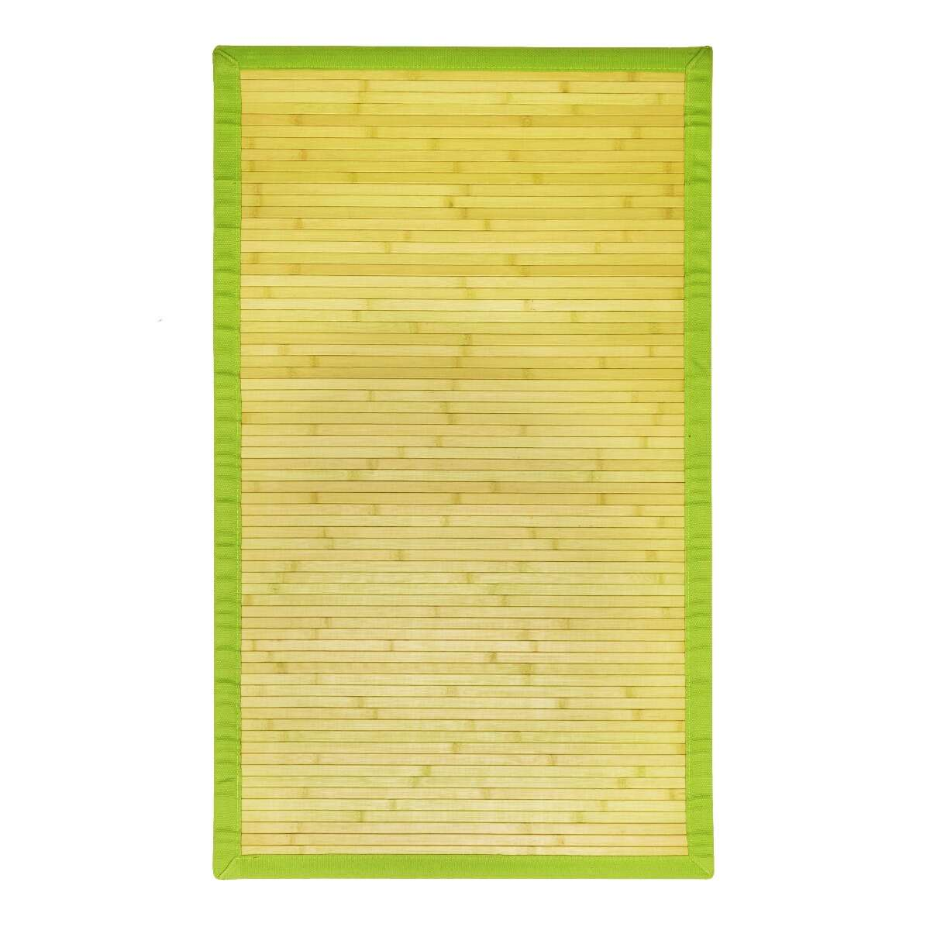 Tapis en bambou larges lattes ganse SOLO BAMBOO