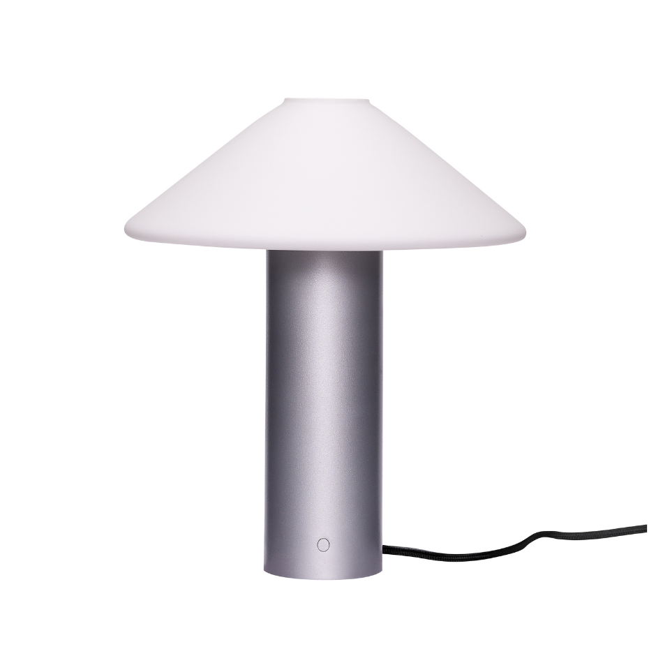 Lampe de table en fer et verre ORBIT