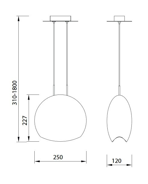 Suspension 25 cm Lens