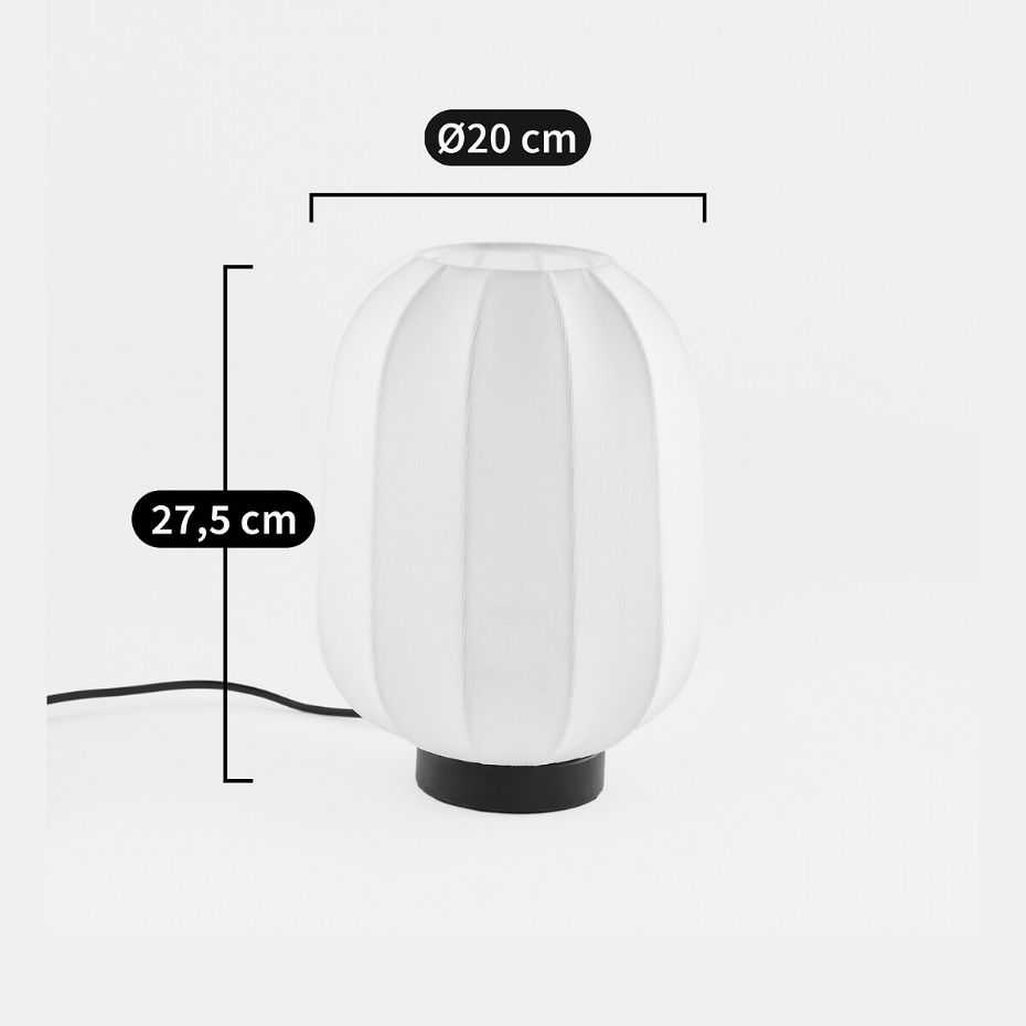 Lampe à poser métal fer et maille, Aldo