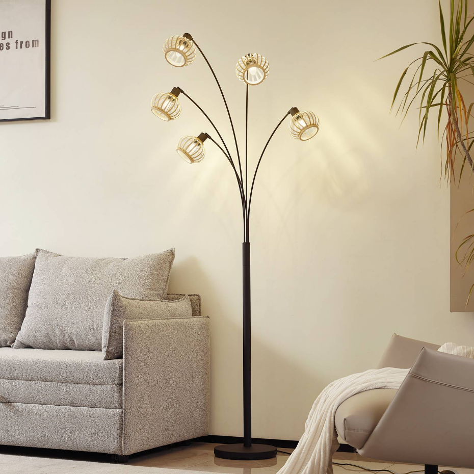 Lampadaire en bambou traditionnel, Lielle