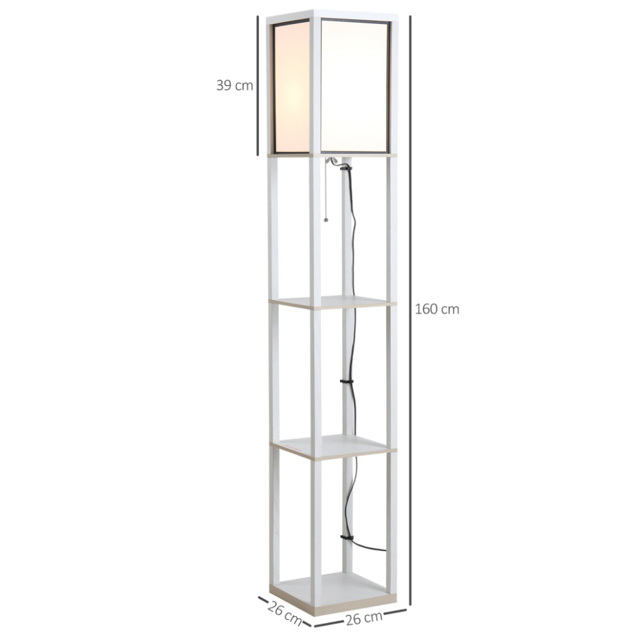 Lampadaire étagères