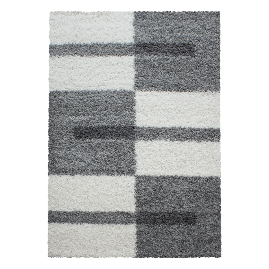 Tapis shaggy à motif géométrique GALA