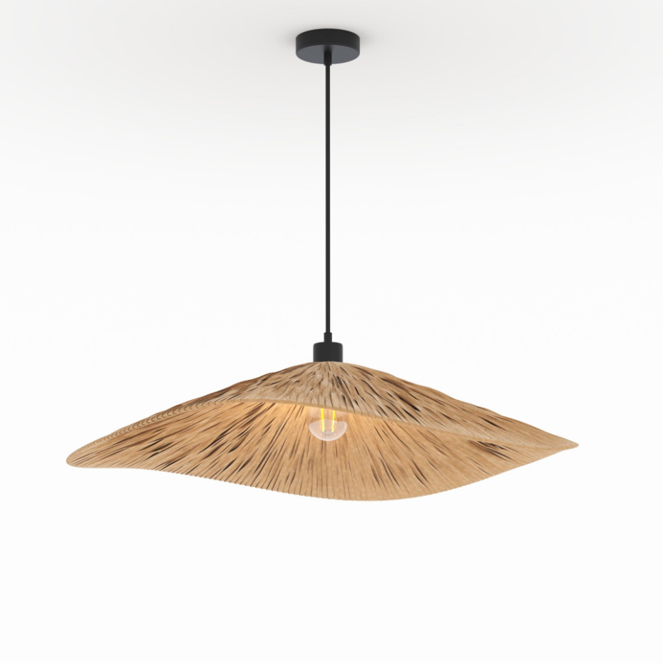 Suspension en raphia 75 cm - STELLAIRE
