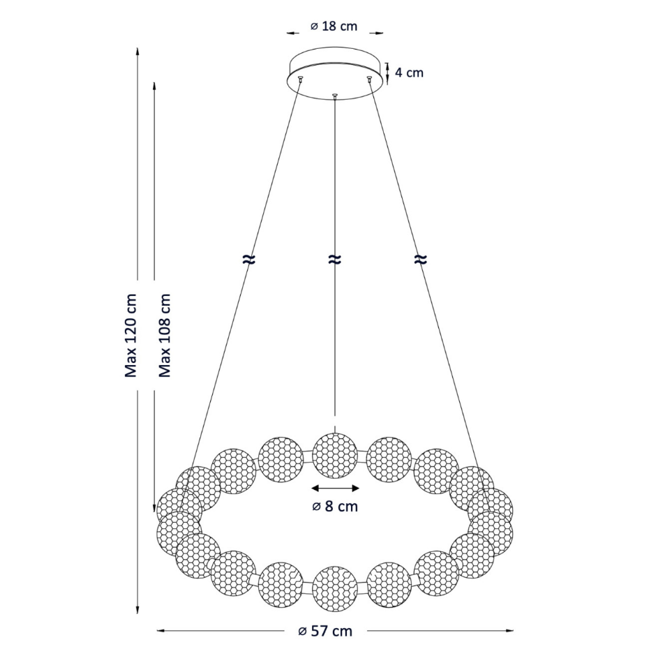 Suspension circulaire moderne - ROSELI