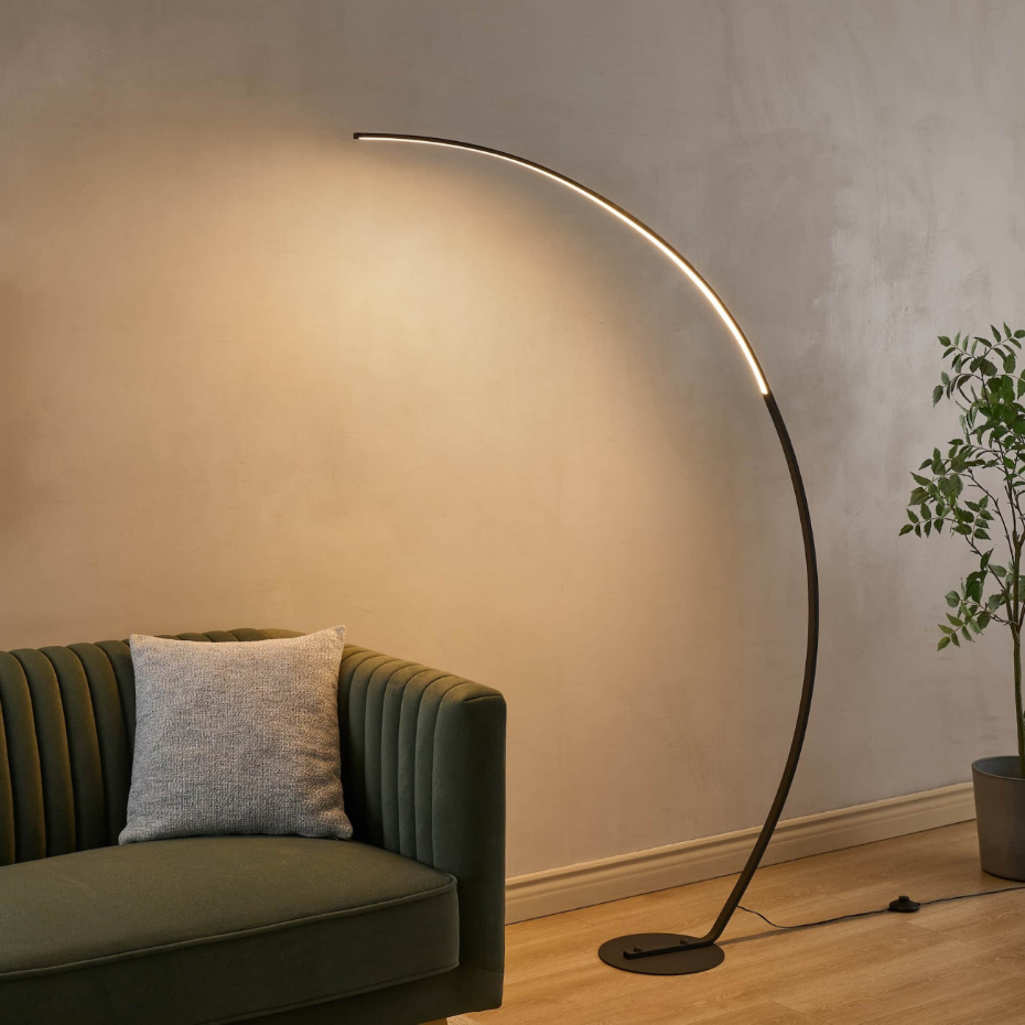 Lampadaire LED design incurvé - THALIA
