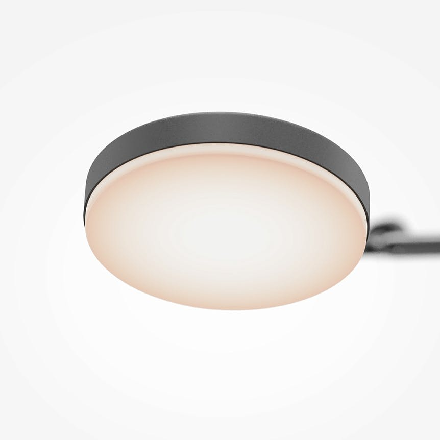 Suspension noire LED – bras articulés avec 2 ampoules OCALA