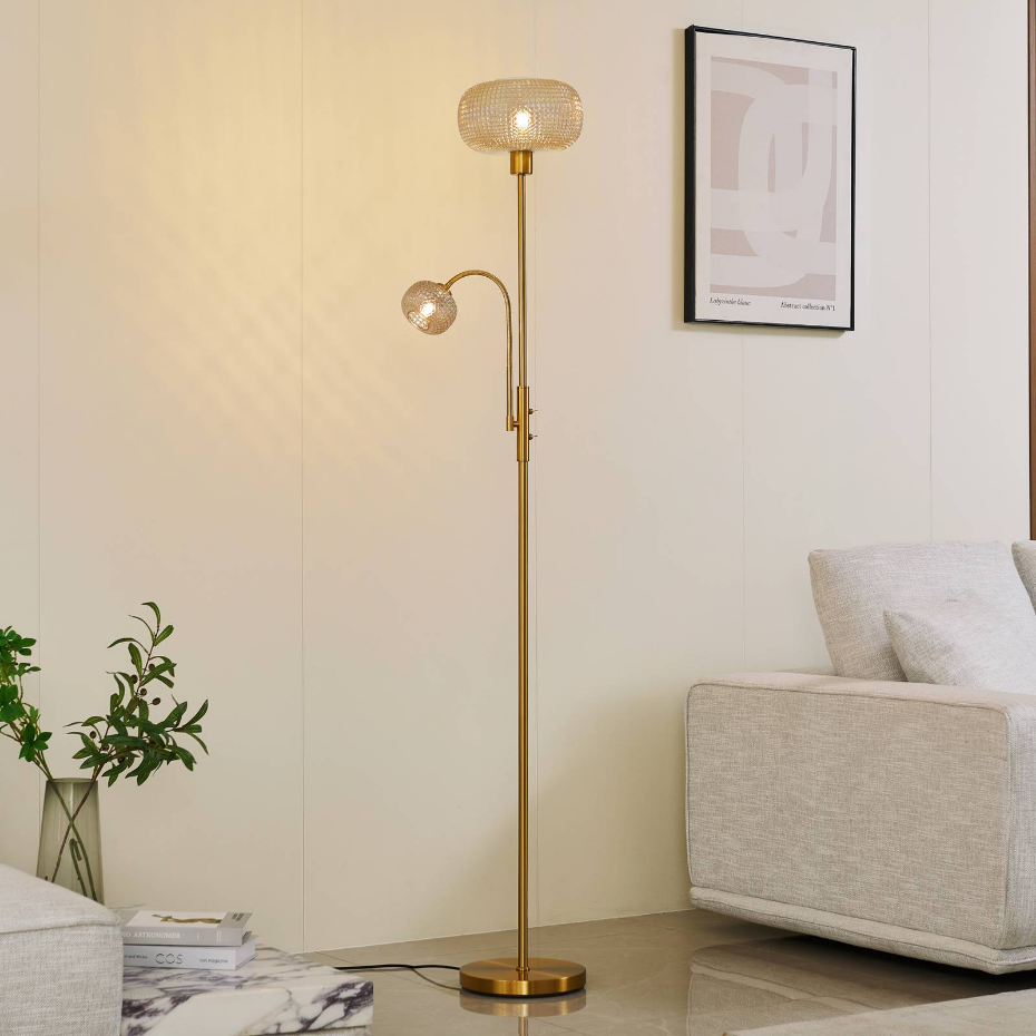 Lampadaire en métal moderne, Aliette