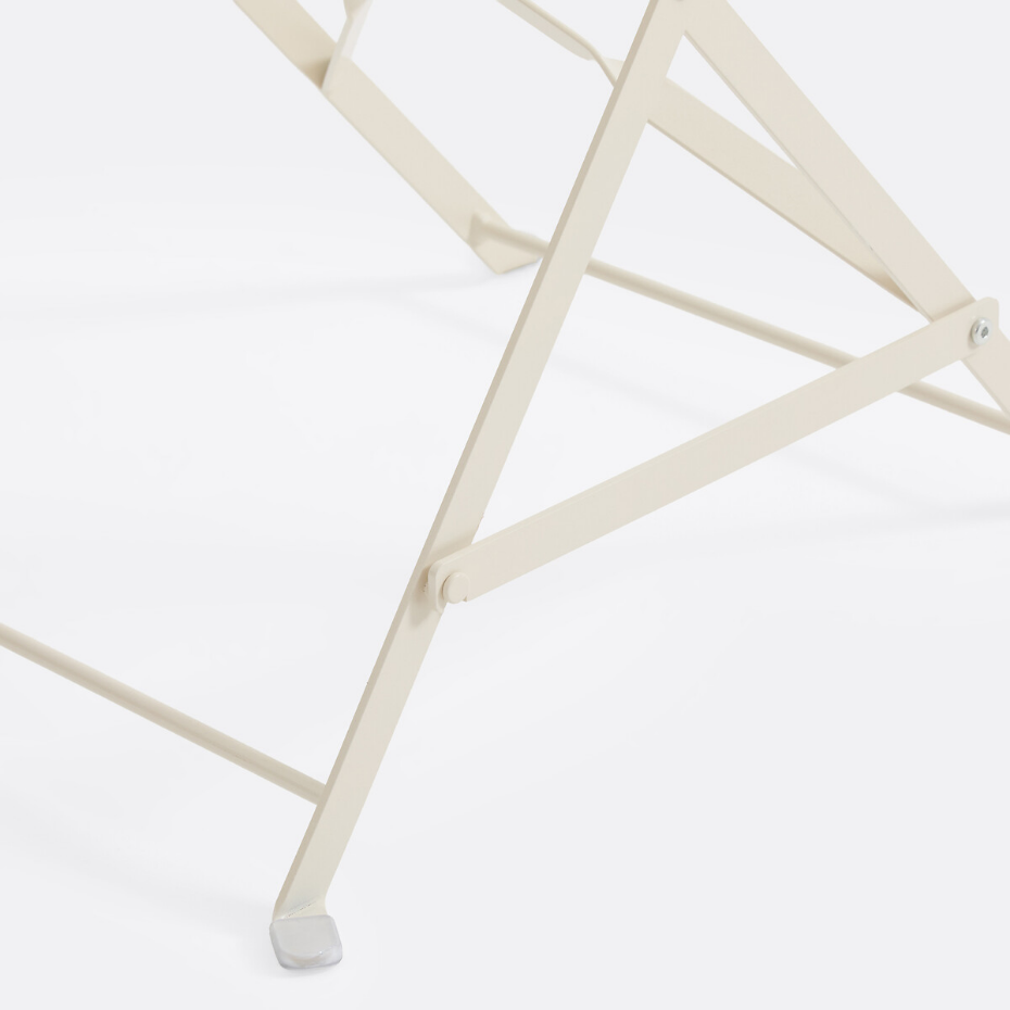 Lot de 2 chaises pliantes métal fer, Ozevan