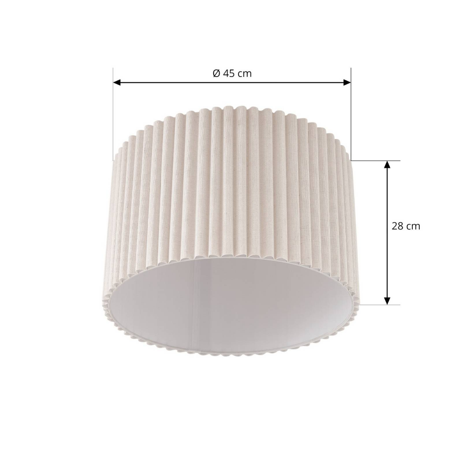 Plafonnier en textile scandinave, Libbie