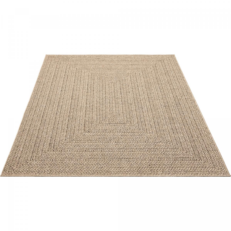 Tapis extérieur intérieur LYN13 REZY aspect jute ton sur ton