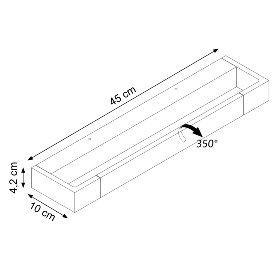 Applique LED orientable fine - ORLÈNE