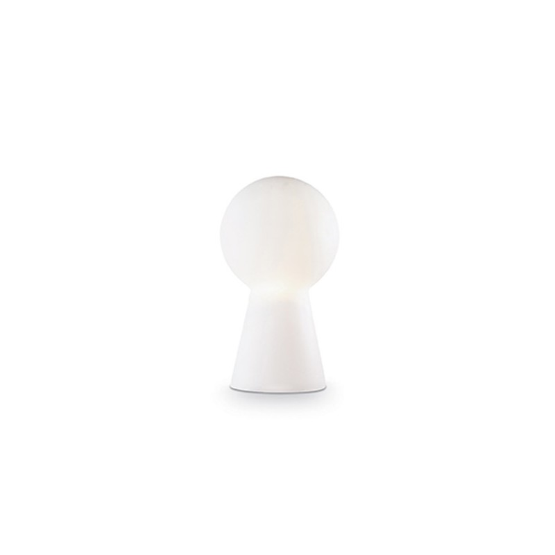 Petite Lampe En Verre Souffle Doblo Blanche 30 Cm