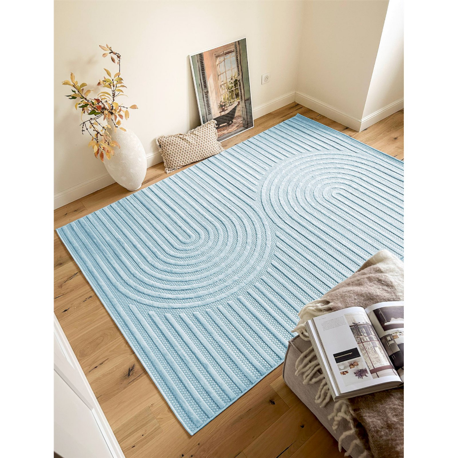Tapis rectangulaire en polypropylène Santorini