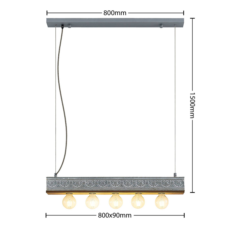 Suspension en bois vintage, Mella
