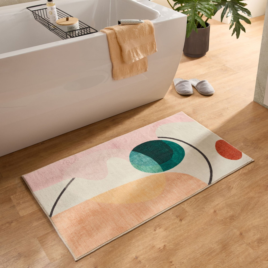 Tapis de bain moelleux aux couleurs vives - ARIELLA