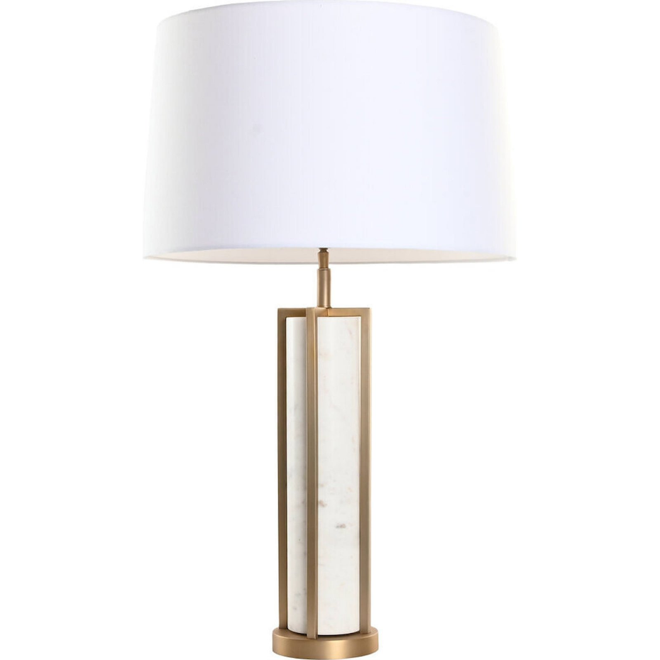 Lampe de table en marbre et acier rectangulaire Item Home India Lamps 1c25