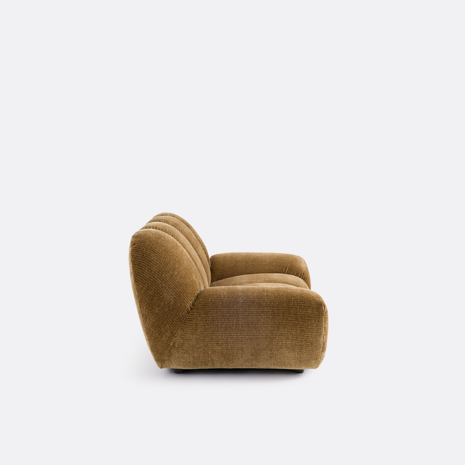 Fauteuil XL, velours côtelé vintage, Nuria